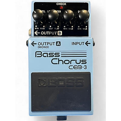 Used BOSS CEB3 Bass Chorus Bass Effect Pedal