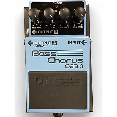 Used BOSS CEB3 Bass Chorus Bass Effect Pedal