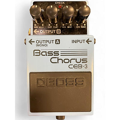 Used BOSS CEB3 Bass Chorus Bass Effect Pedal