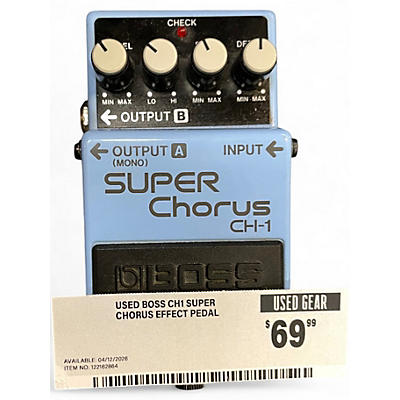 Used BOSS CH1 Super Chorus Effect Pedal