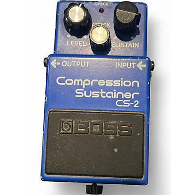 Used BOSS CS2 Compressor Sustainer Effect Pedal