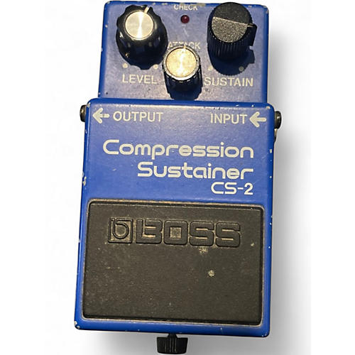 Used BOSS CS2 Compressor Sustainer Effect Pedal