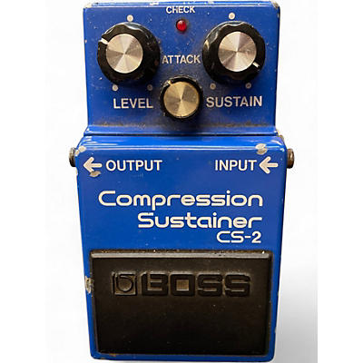 Used BOSS CS2 Compressor Sustainer Effect Pedal