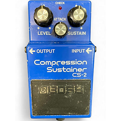 Used BOSS CS2 Compressor Sustainer Effect Pedal