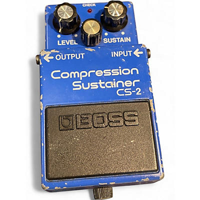 Used BOSS CS2 Compressor Sustainer Effect Pedal