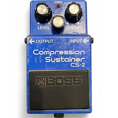Used BOSS CS2 Compressor Sustainer Effect Pedal