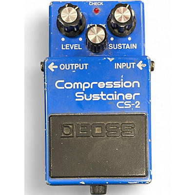 Used BOSS CS2 Compressor Sustainer Effect Pedal