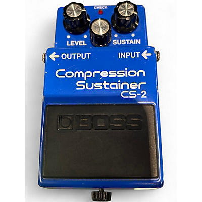 Used BOSS CS2 Compressor Sustainer Effect Pedal