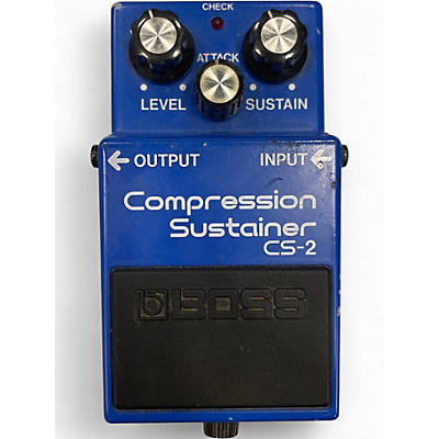 Used BOSS CS2 Compressor Sustainer Effect Pedal