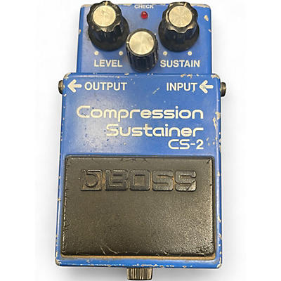 Used BOSS CS2 Compressor Sustainer Effect Pedal