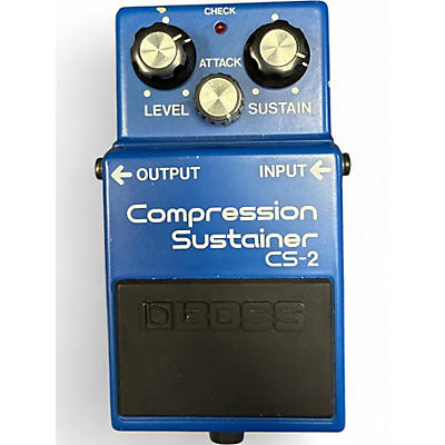 Used BOSS CS2 Compressor Sustainer Effect Pedal