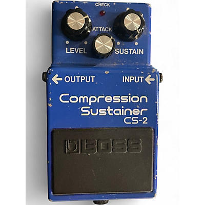 Used BOSS CS2 Compressor Sustainer Effect Pedal