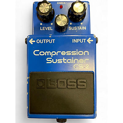 Used BOSS CS2 Compressor Sustainer Effect Pedal