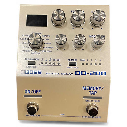 Used BOSS DD200 Digital Delay Effect Pedal