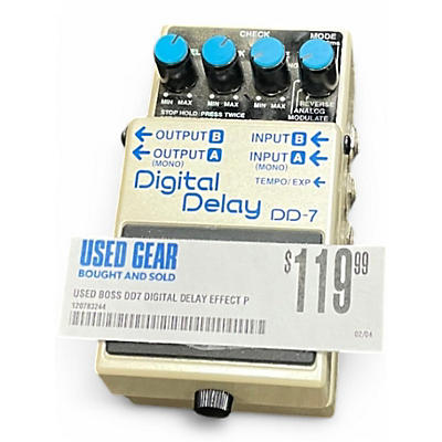 Used BOSS DD7 Digital Delay Effect Pedal