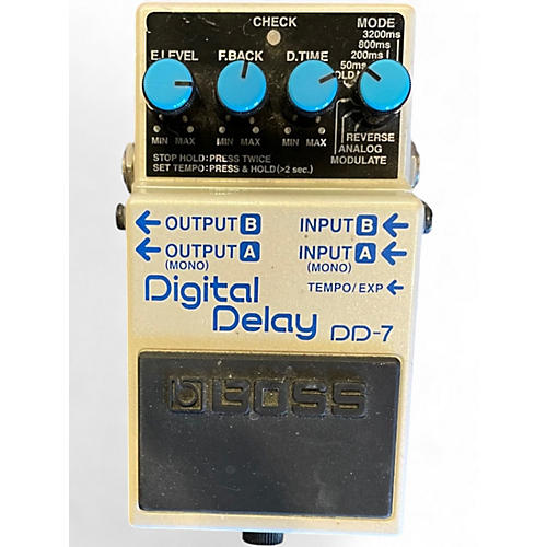 Used BOSS DD7 Digital Delay Effect Pedal