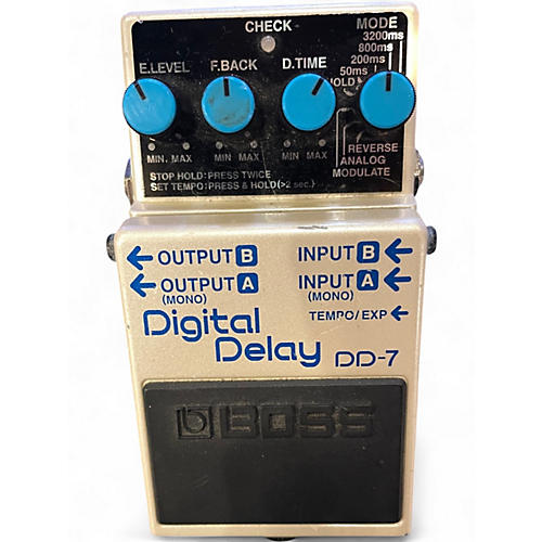 Used BOSS DD7 Digital Delay Effect Pedal