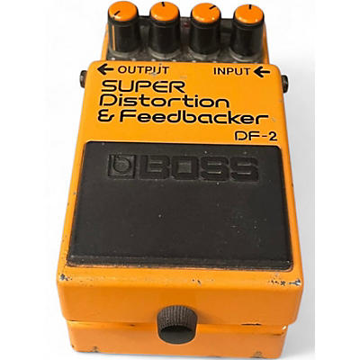Used BOSS DF2 SUPER DISTORTION AND FEEDBACKER Effect Pedal