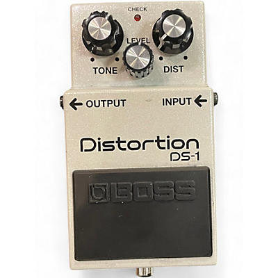 Used BOSS DS1 Limited-Edition Metallic White Effect Pedal
