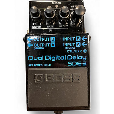 Used BOSS Dual Digital Delay SDE-3 Effect Pedal