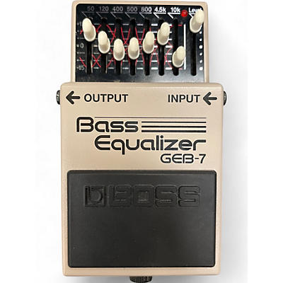 Used BOSS GEB7 7 Band Bass Equalizer Bass Effect Pedal