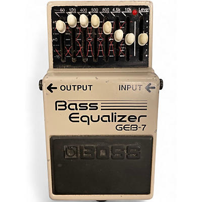 Used BOSS GEB7 7 Band Bass Equalizer Bass Effect Pedal