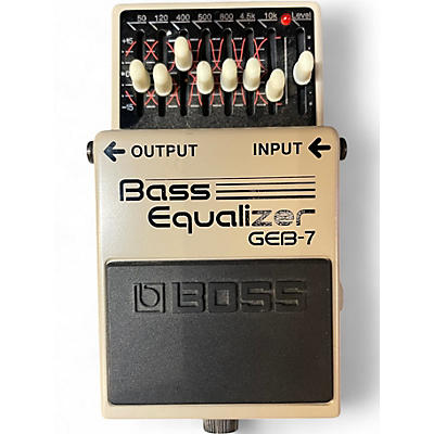 Used BOSS GEB7 7 Band Bass Equalizer Bass Effect Pedal
