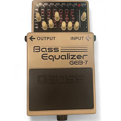 Used BOSS GEB7 7 Band Bass Equalizer Bass Effect Pedal