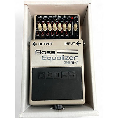 Used BOSS GEB7 7 Band Bass Equalizer Bass Effect Pedal