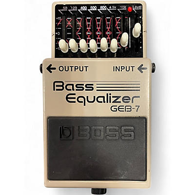Used BOSS GEB7 7 Band Bass Equalizer Bass Effect Pedal