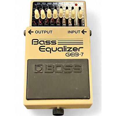 Used BOSS GEB7 7 Band Bass Equalizer Bass Effect Pedal