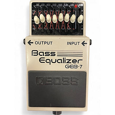 Used BOSS GEB7 7 Band Bass Equalizer Bass Effect Pedal