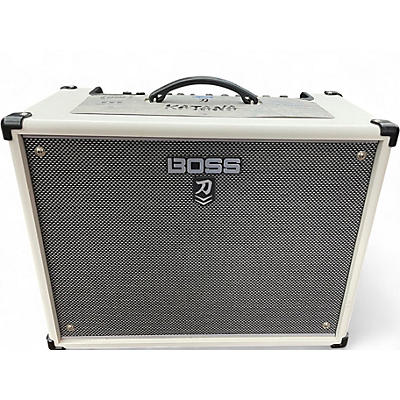 Used BOSS Katana 100 100W 1X12 White Guitar Combo Amp