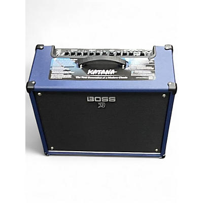 Used BOSS Katana KTN100 100W 1X12 Limited Edition Blue Guitar Combo Amp