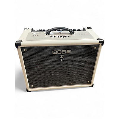 Used BOSS Katana KTN50 MKII 50W 1X12 WHITE Guitar Combo Amp