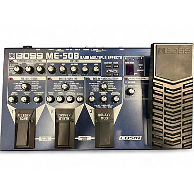 Used BOSS ME50B Bass Multi Bass Effect Pedal