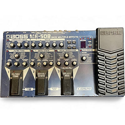 Used BOSS ME50B Bass Multi Bass Effect Pedal
