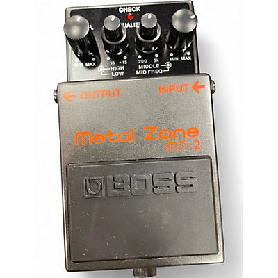 Used BOSS METAL ZONE MT-2 Effect Pedal