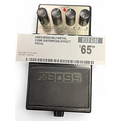 Used BOSS ML2 Metal Core Distortion Effect Pedal