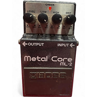 Used BOSS ML2 Metal Core Distortion Effect Pedal