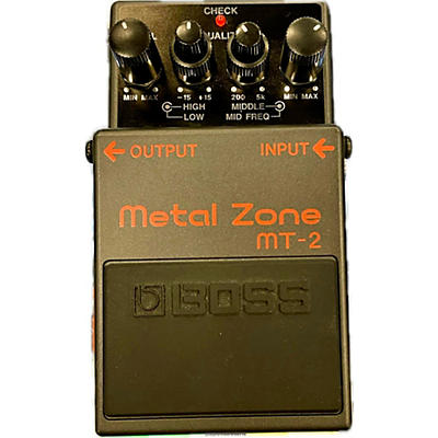 BOSS Used BOSS MT2 Metal Zone Distortion Effect Pedal