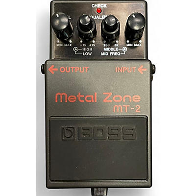 BOSS Used BOSS MT2 Metal Zone Distortion Effect Pedal