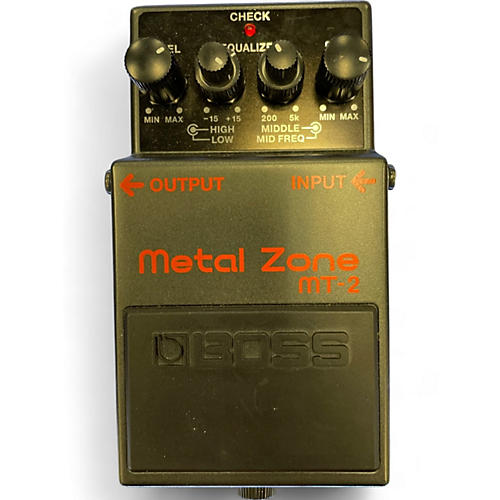 BOSS Used BOSS MT2 Metal Zone Distortion Effect Pedal