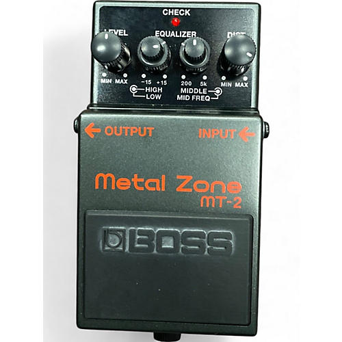 BOSS Used BOSS MT2 Metal Zone Distortion Effect Pedal