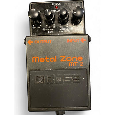 Used BOSS MT2 Metal Zone Distortion Effect Pedal