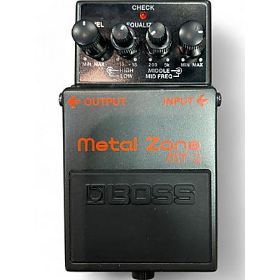 Used BOSS MT2 Metal Zone Distortion Effect Pedal