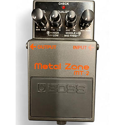 BOSS Used BOSS MT2 Metal Zone Distortion Effect Pedal