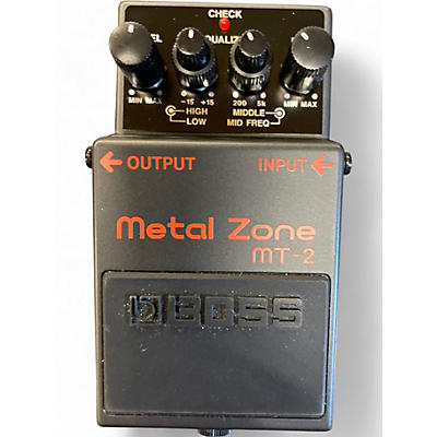 Used BOSS MT2 Metal Zone Distortion Effect Pedal