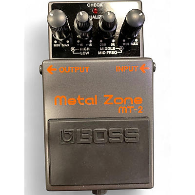 Used BOSS MT2 Metal Zone Distortion Effect Pedal