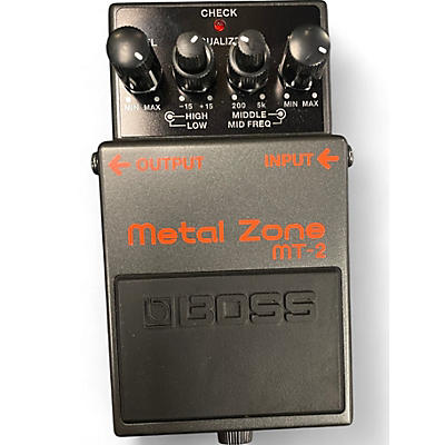 Used BOSS MT2 Metal Zone Distortion Effect Pedal